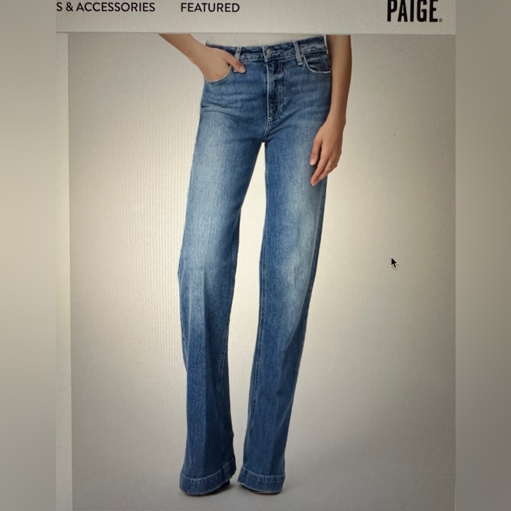 Paige Denim “Leenah” Wide Leg Jeans size 28